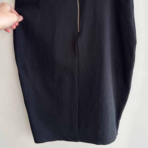 Rolla Costa Black Bodycon Tank Top Cutout Zippered Dress, Size Medium - Picture 15 of 16